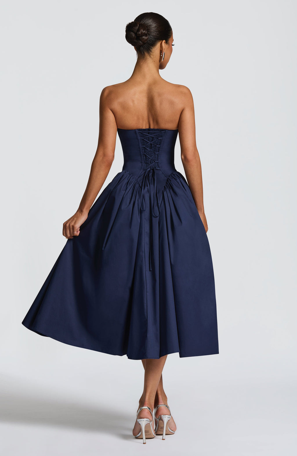 Darla Midi Dress - Navy - Napalia