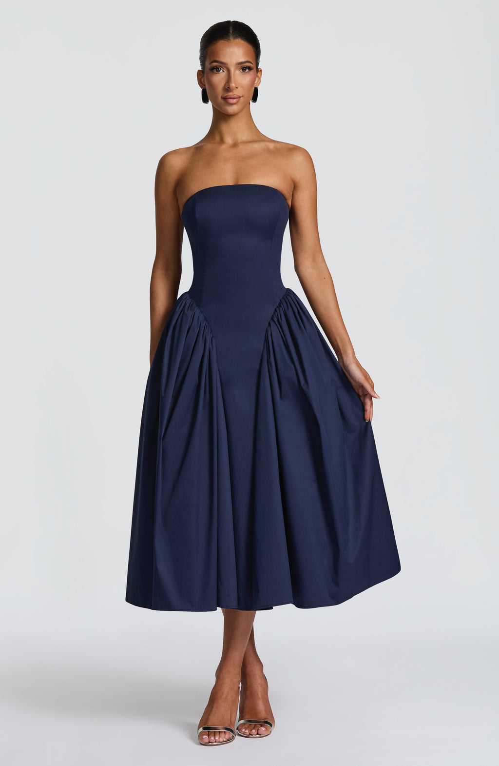 Darla Midi Dress - Navy - Napalia