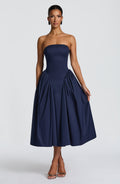 Darla Midi Dress - Navy - Napalia