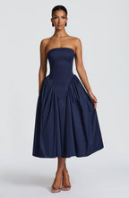 Darla Midi Dress - Navy - Napalia