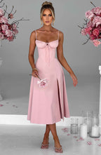 Deanna Midi Dress - Blush - Napalia