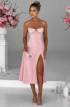 Deanna Midi Dress - Blush - Napalia