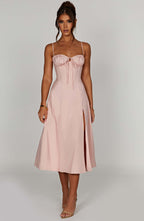 Deanna Midi Dress - Blush - Napalia