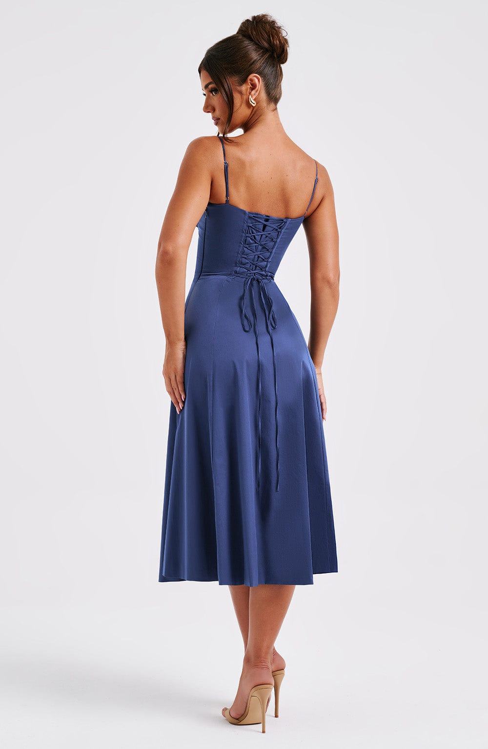 Deanna Midi Dress - Navy - Napalia