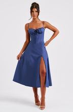 Deanna Midi Dress - Navy - Napalia