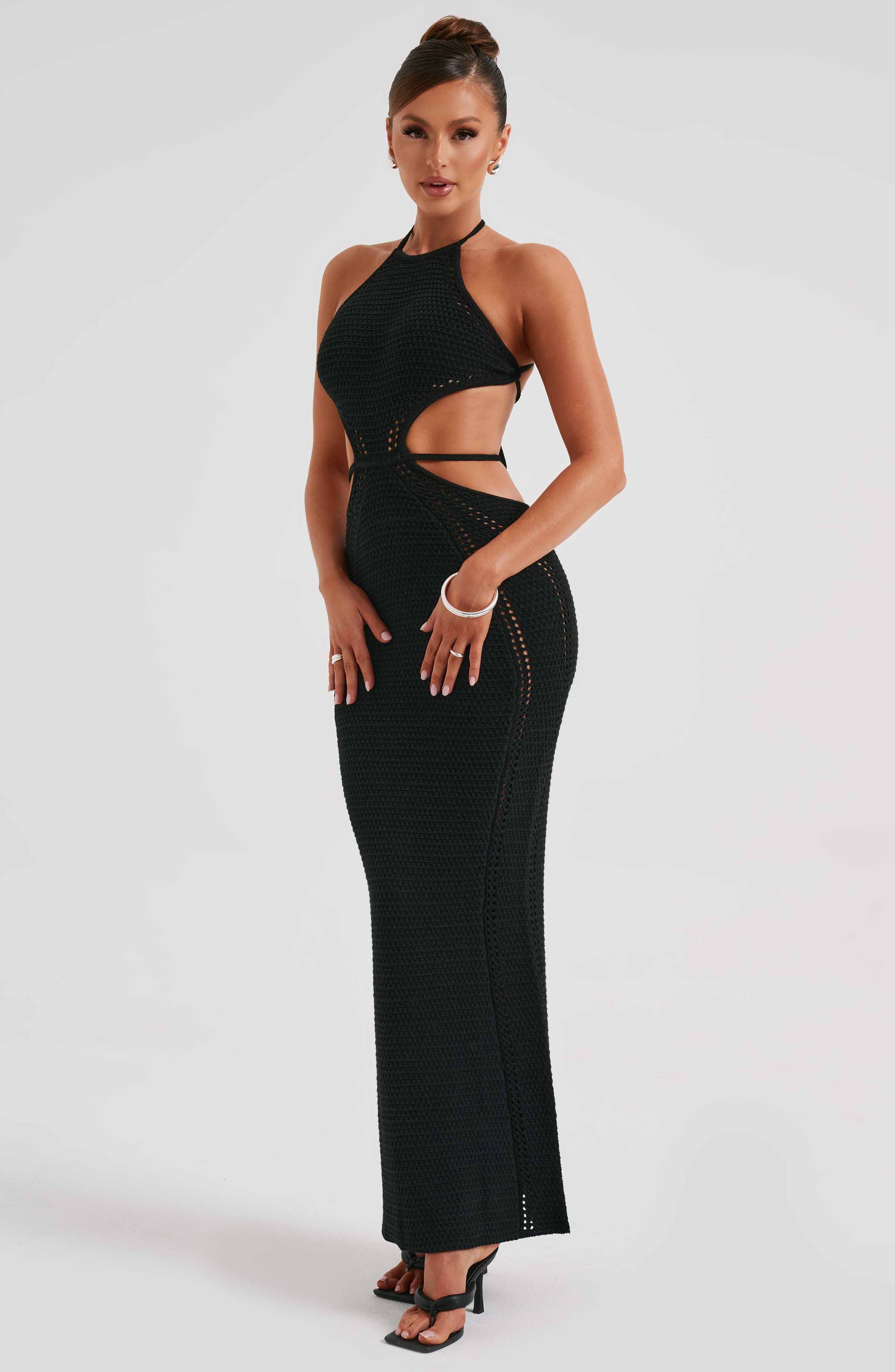 Delia Maxi Dress - Black - Napalia