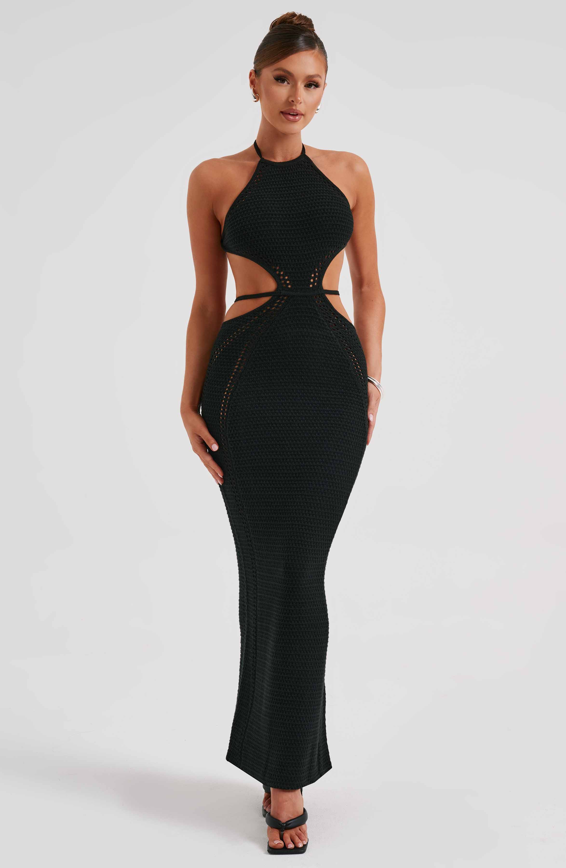 Delia Maxi Dress - Black - Napalia
