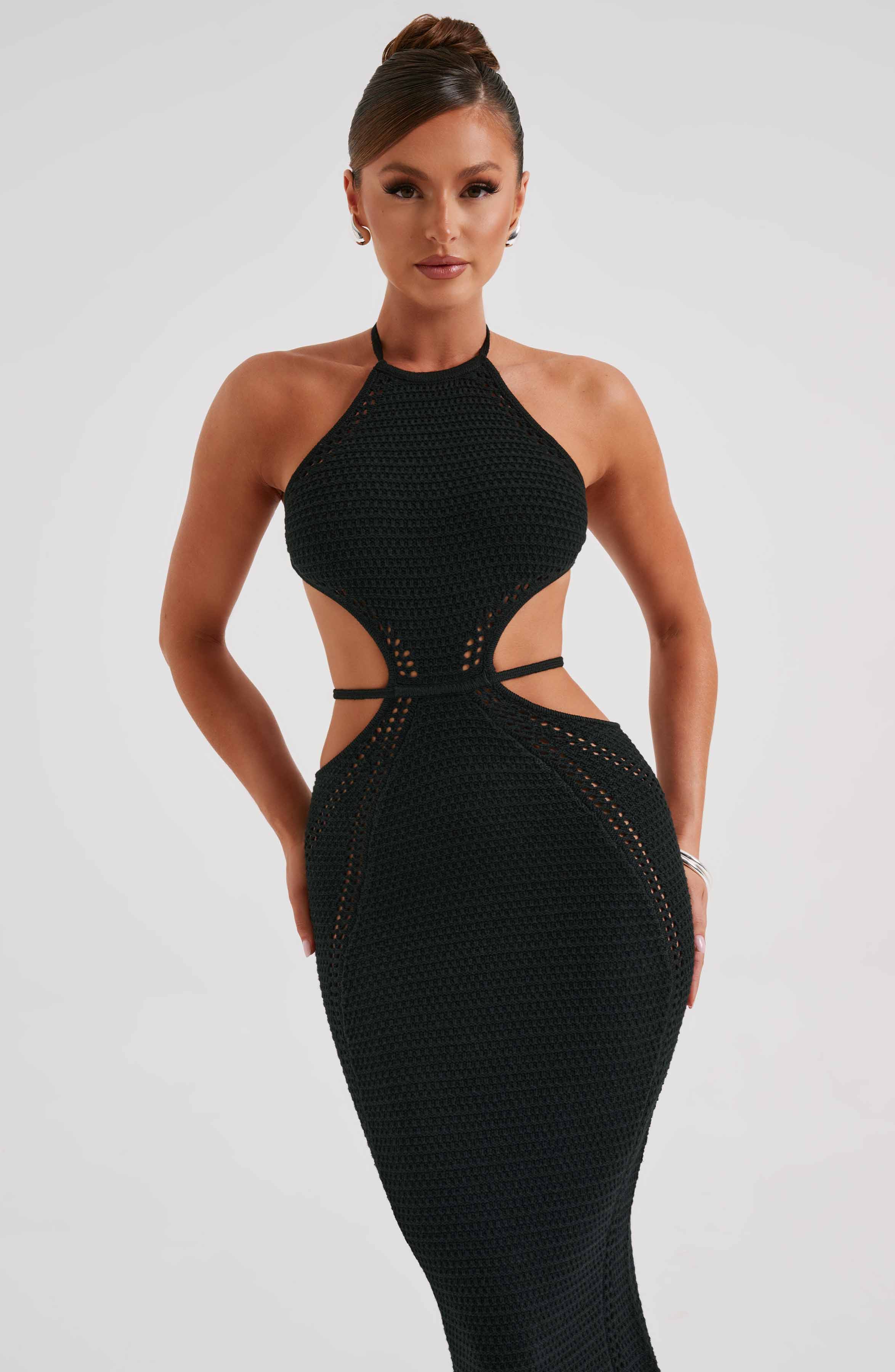 Delia Maxi Dress - Black - Napalia