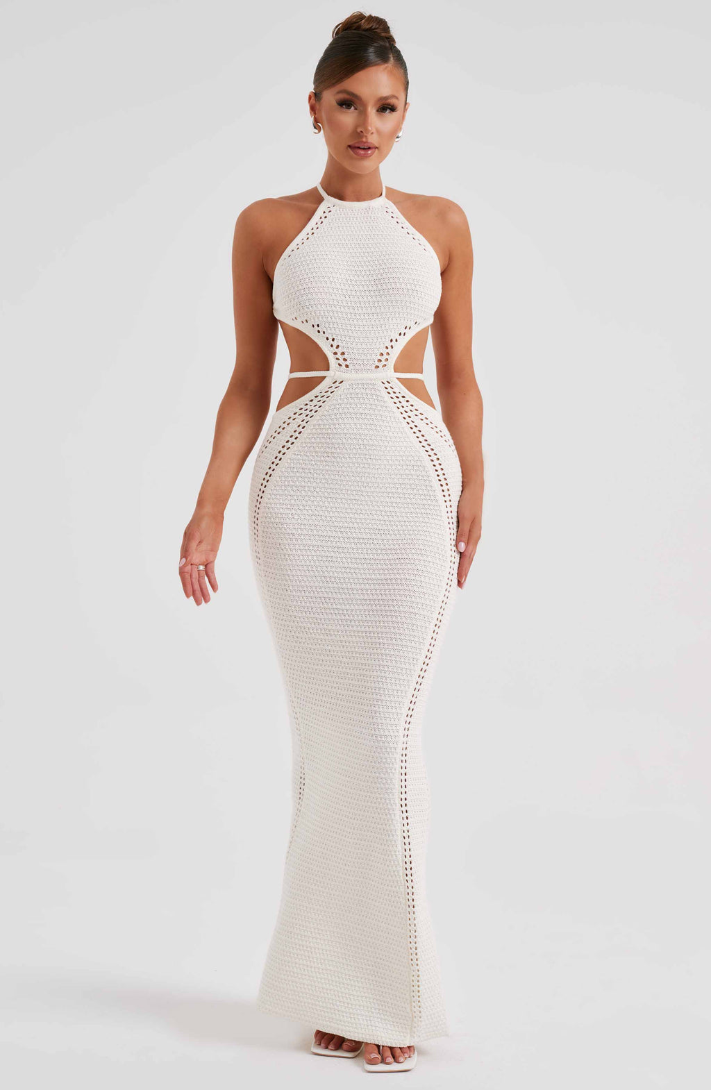 Delia Maxi Dress - White - Napalia