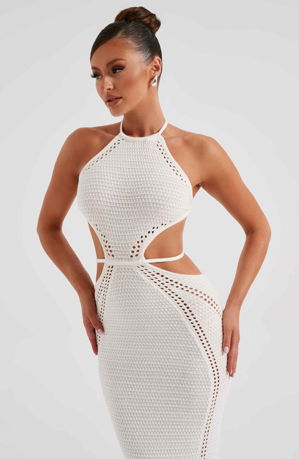 Delia Maxi Dress - White - Napalia