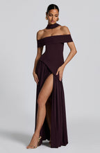 Delilah Maxi Dress - Plum - Napalia