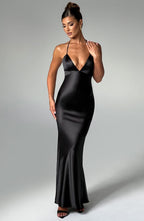 Delphine Maxi Dress - Black - Napalia