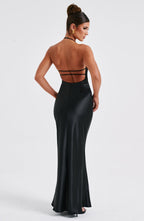 Delphine Maxi Dress - Black - Napalia