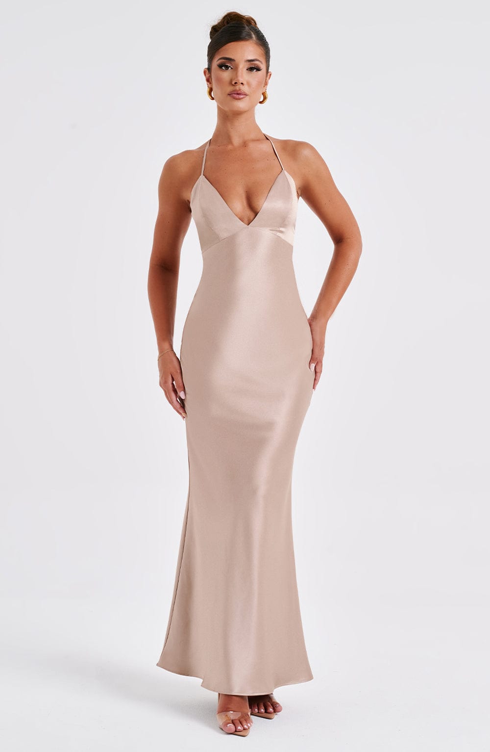 Delphine Maxi Dress - Champagne - Napalia