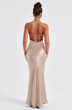 Delphine Maxi Dress - Champagne - Napalia