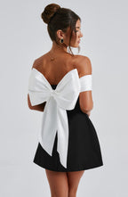 Delta Mini Dress - Black/White - Napalia