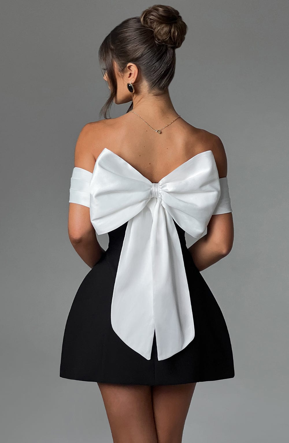 Delta Mini Dress - Black/White - Napalia