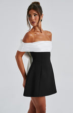 Delta Mini Dress - Black/White - Napalia