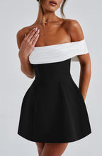 Delta Mini Dress - Black/White - Napalia