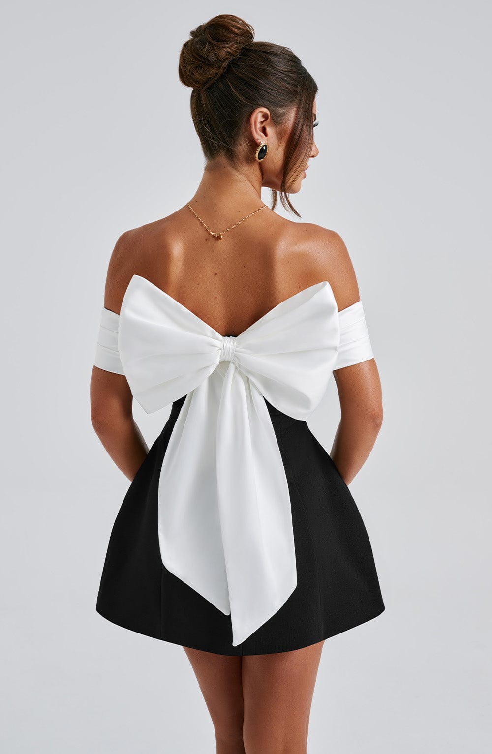 Delta Mini Dress - Black/White - Napalia