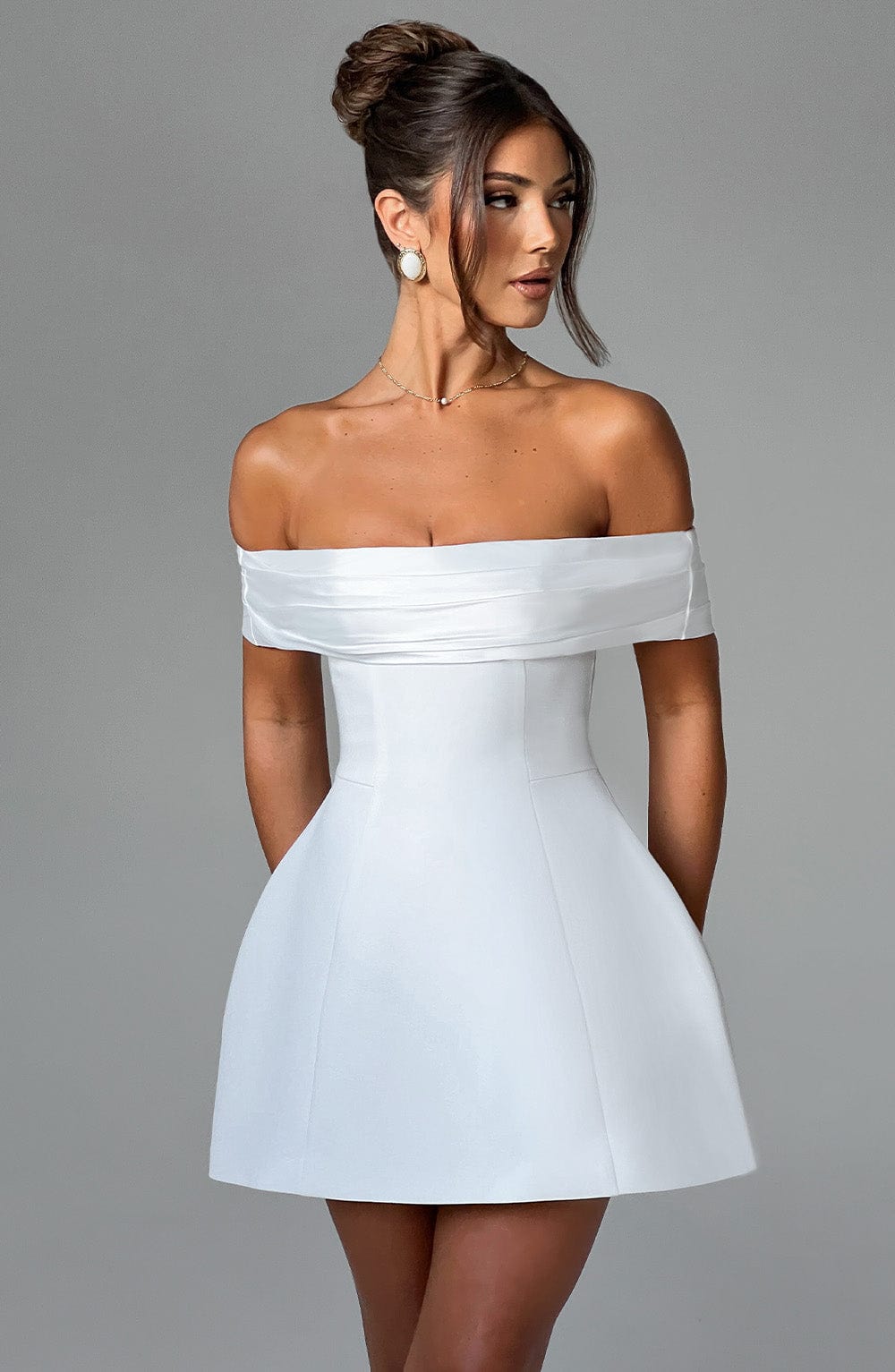 Delta Mini Dress - Ivory - Napalia