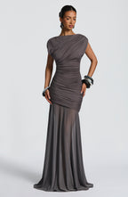 Demelza Maxi Dress - Charcoal - Napalia