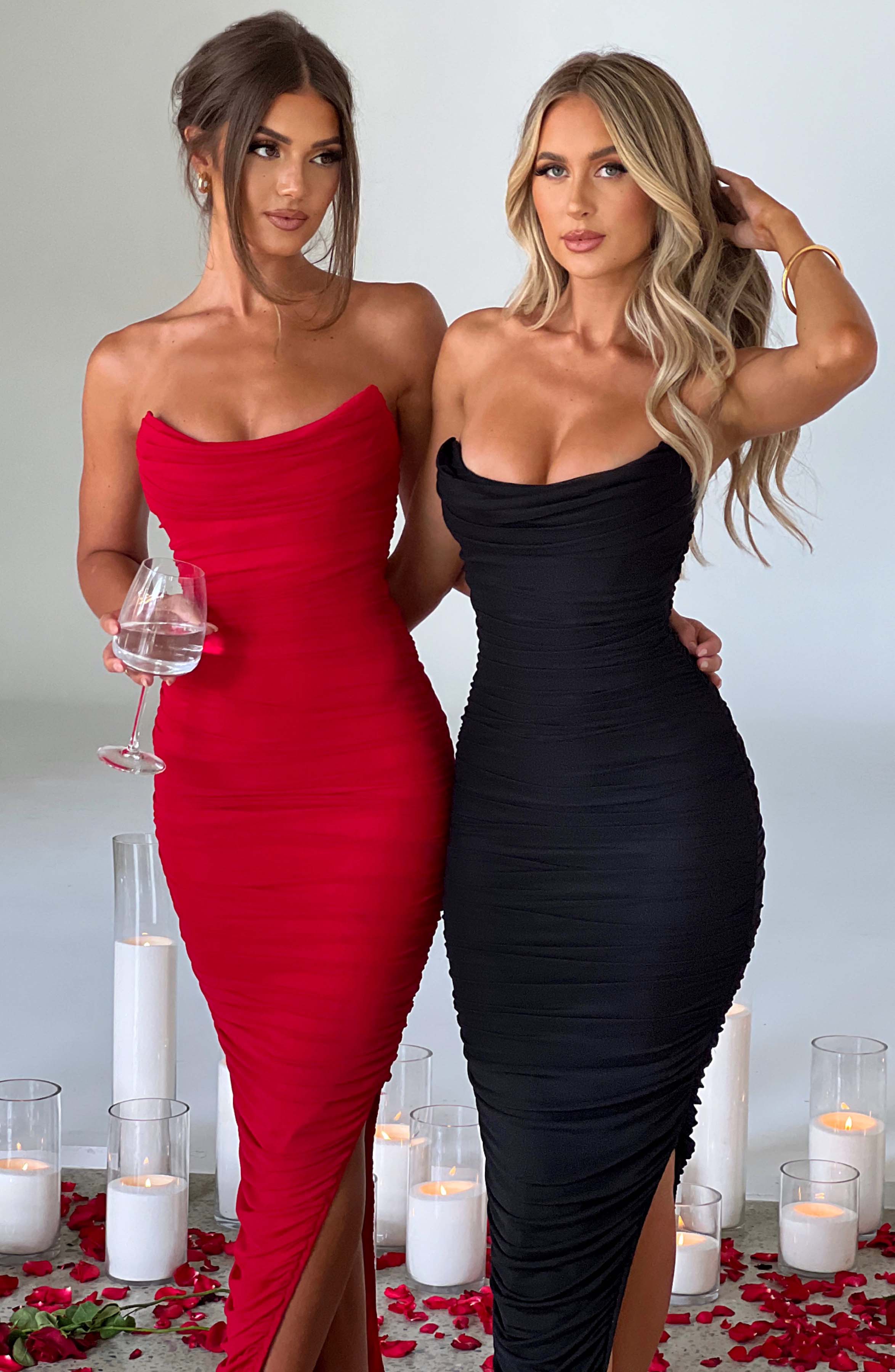 Demi Maxi Dress - Black - Napalia