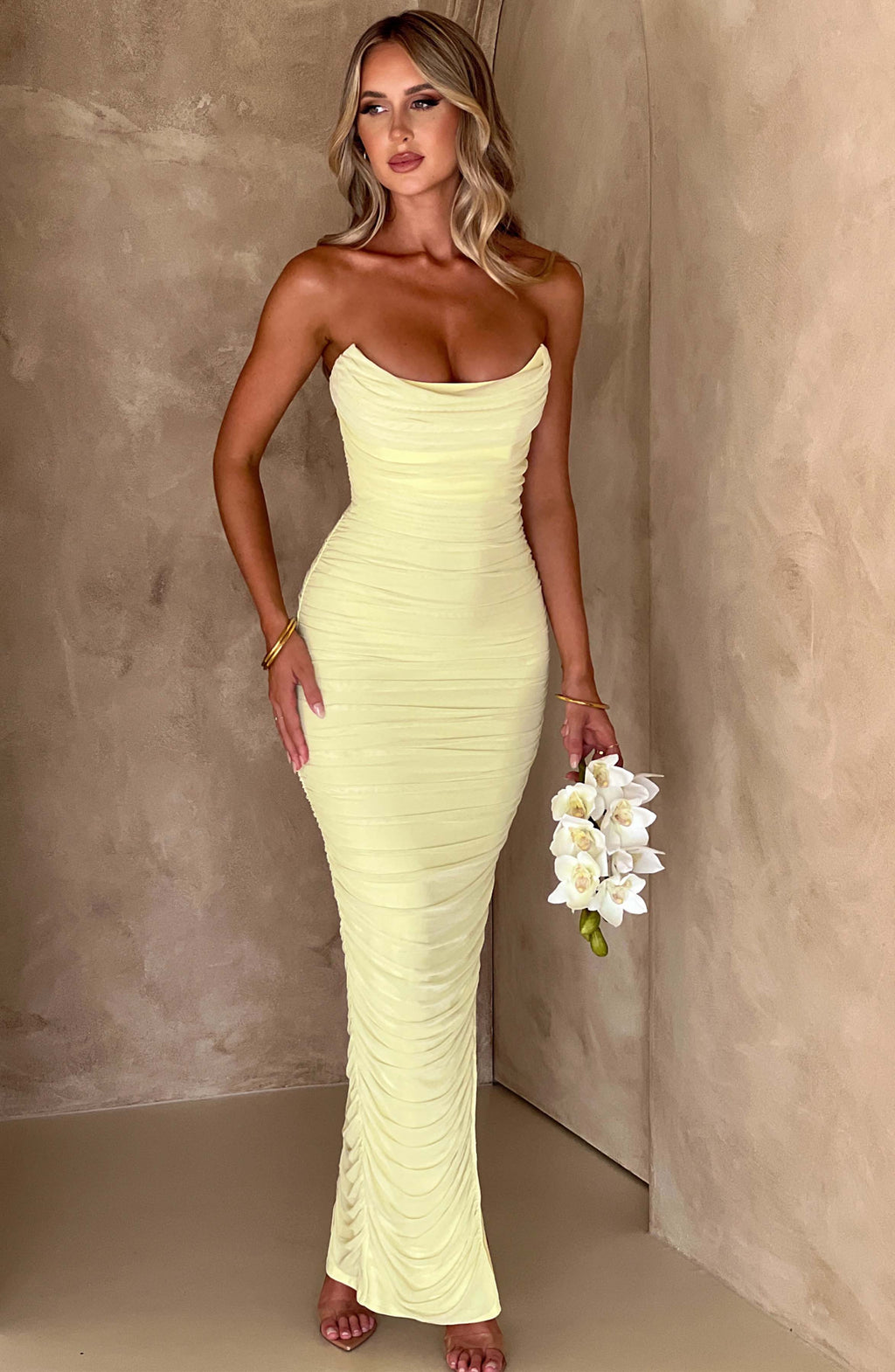 Demi Maxi Dress - Lime - Napalia