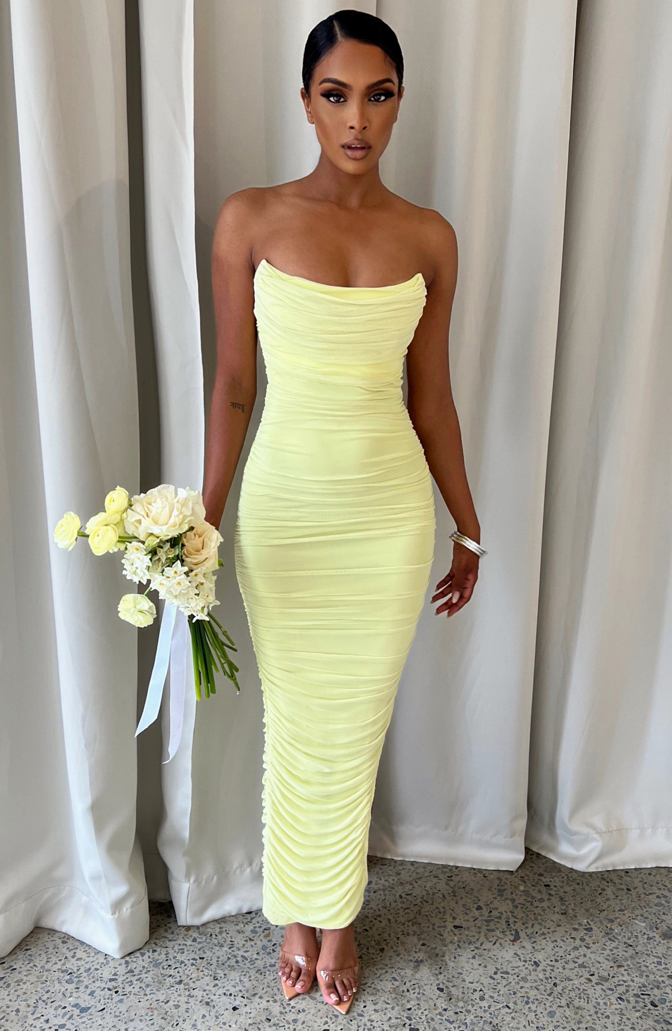 Demi Maxi Dress - Lime - Napalia