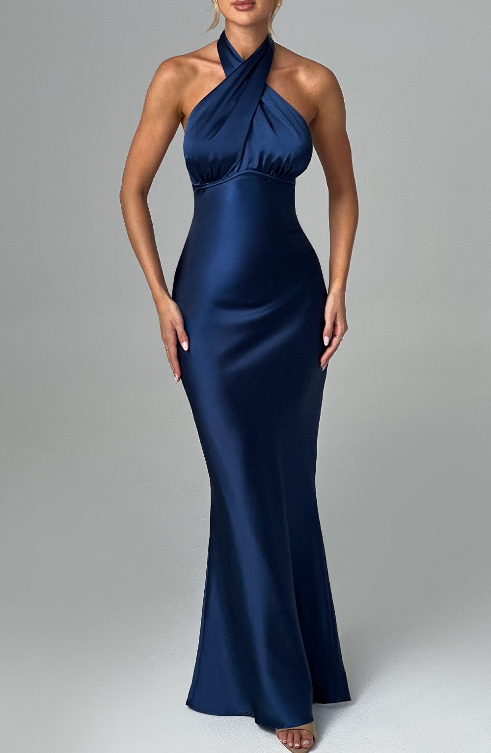 Dimitra Maxi Dress - Navy - Napalia