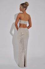 Dimity Maxi Skirt - Nude - Napalia