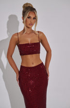 Dimity Top - Wine - Napalia