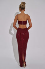 Dimity Top - Wine - Napalia