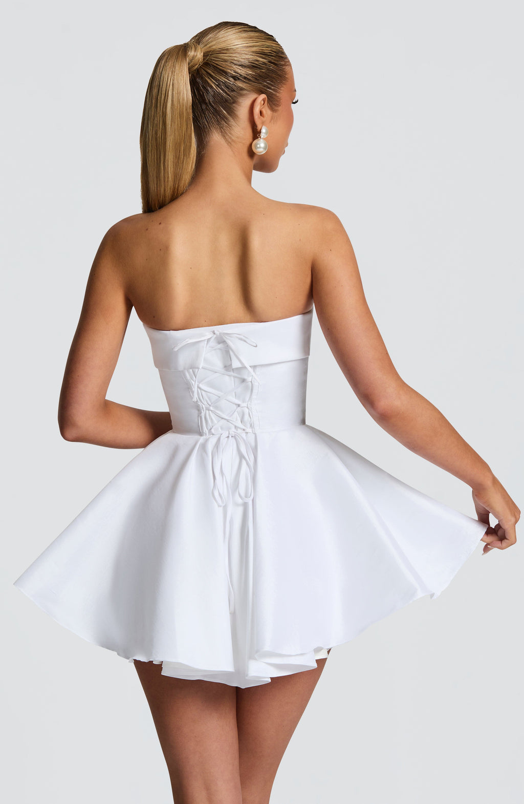 Dionne Mini Dress - Ivory - Napalia