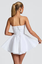 Dionne Mini Dress - Ivory - Napalia
