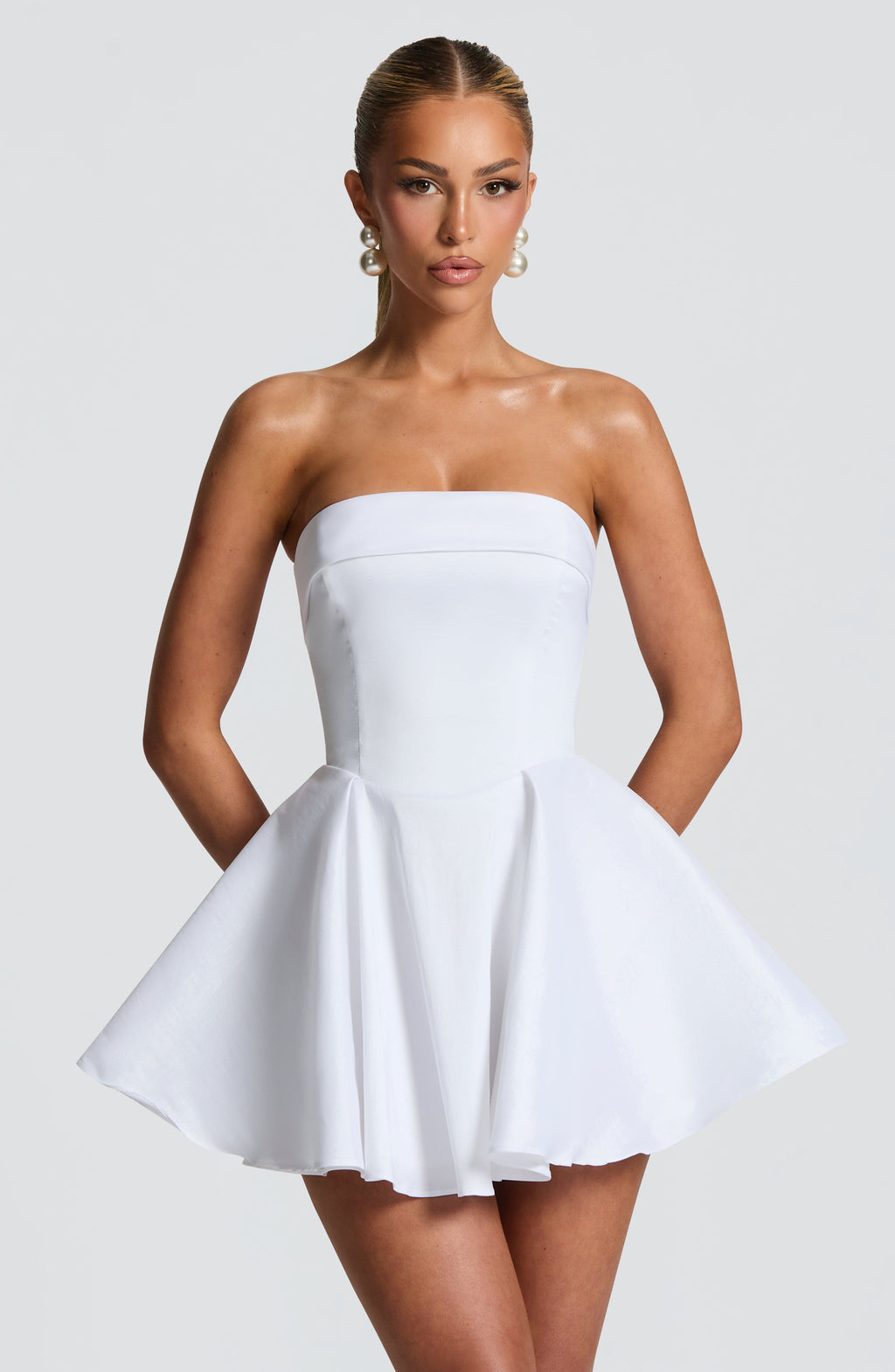 Dionne Mini Dress - Ivory - Napalia