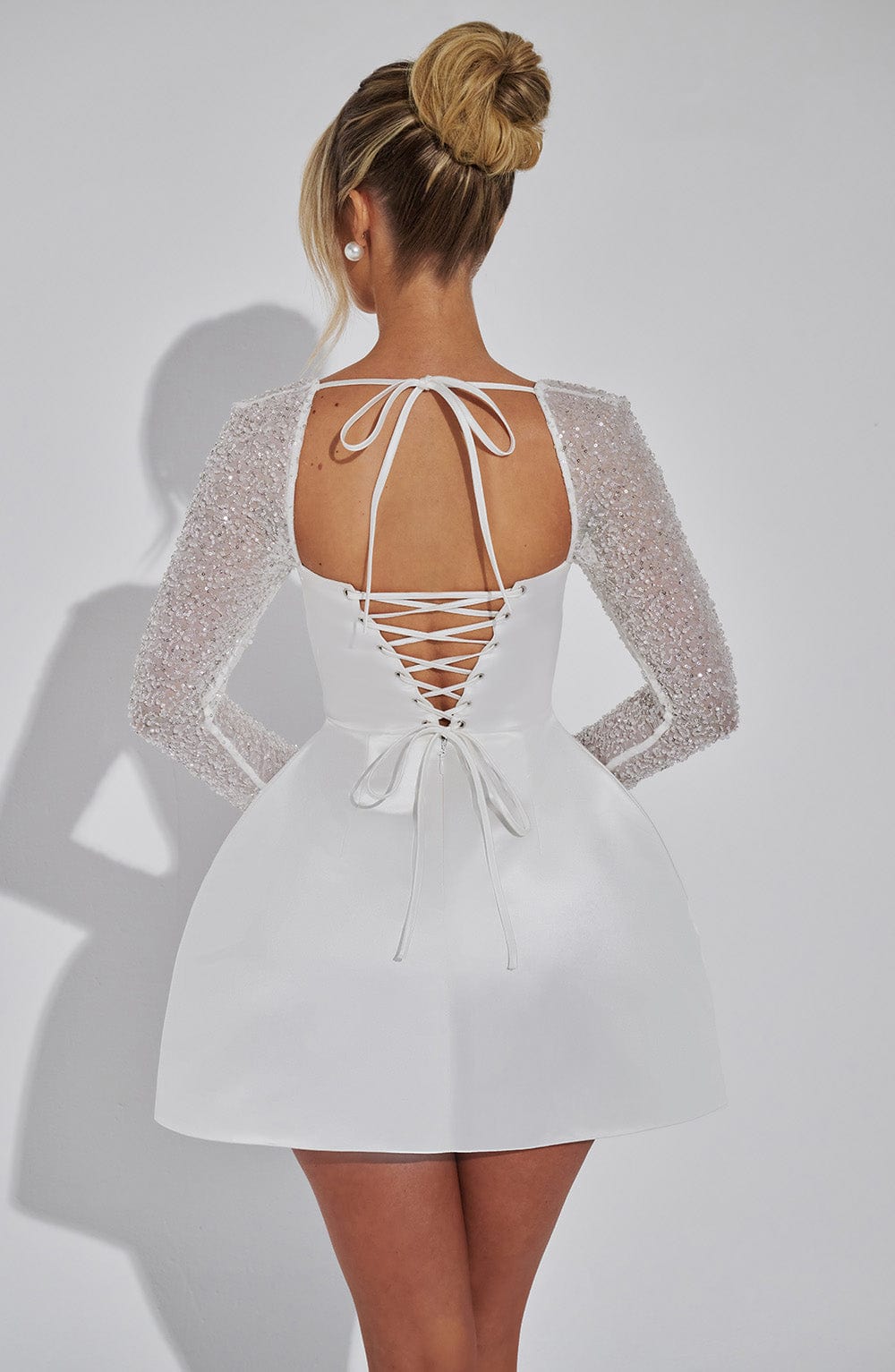 Dolly Mini Dress - Ivory - Napalia