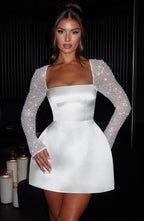 Dolly Mini Dress - Ivory - Napalia