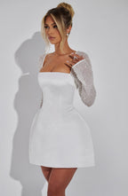 Dolly Mini Dress - Ivory - Napalia
