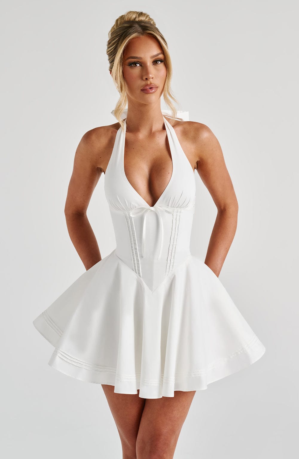 Doris Mini Dress - Ivory - Napalia