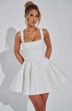 Dorothy Mini Dress - Ivory - Napalia