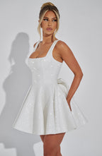 Dorothy Mini Dress - Ivory - Napalia