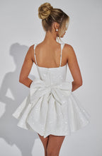 Dorothy Mini Dress - Ivory - Napalia