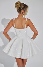 Dorothy Mini Dress - Ivory - Napalia