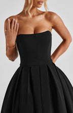 Edith Midi Dress - Black - Napalia
