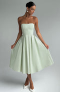 Edith Midi Dress - Mint - Napalia