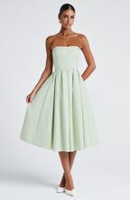 Edith Midi Dress - Mint - Napalia
