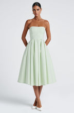 Edith Midi Dress - Mint - Napalia