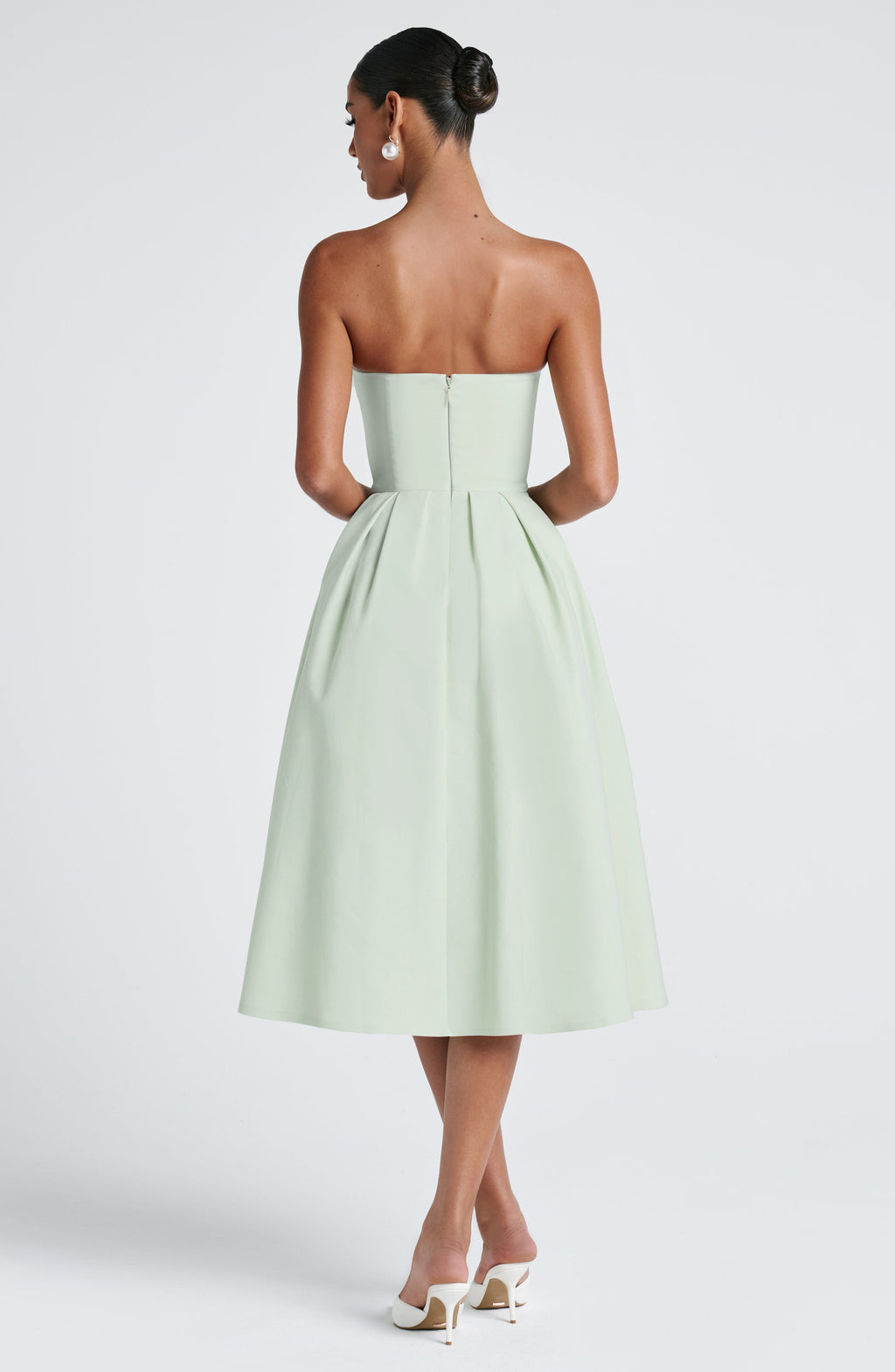 Edith Midi Dress - Mint - Napalia