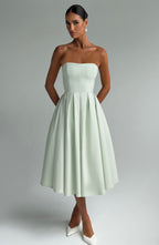 Edith Midi Dress - Mint - Napalia